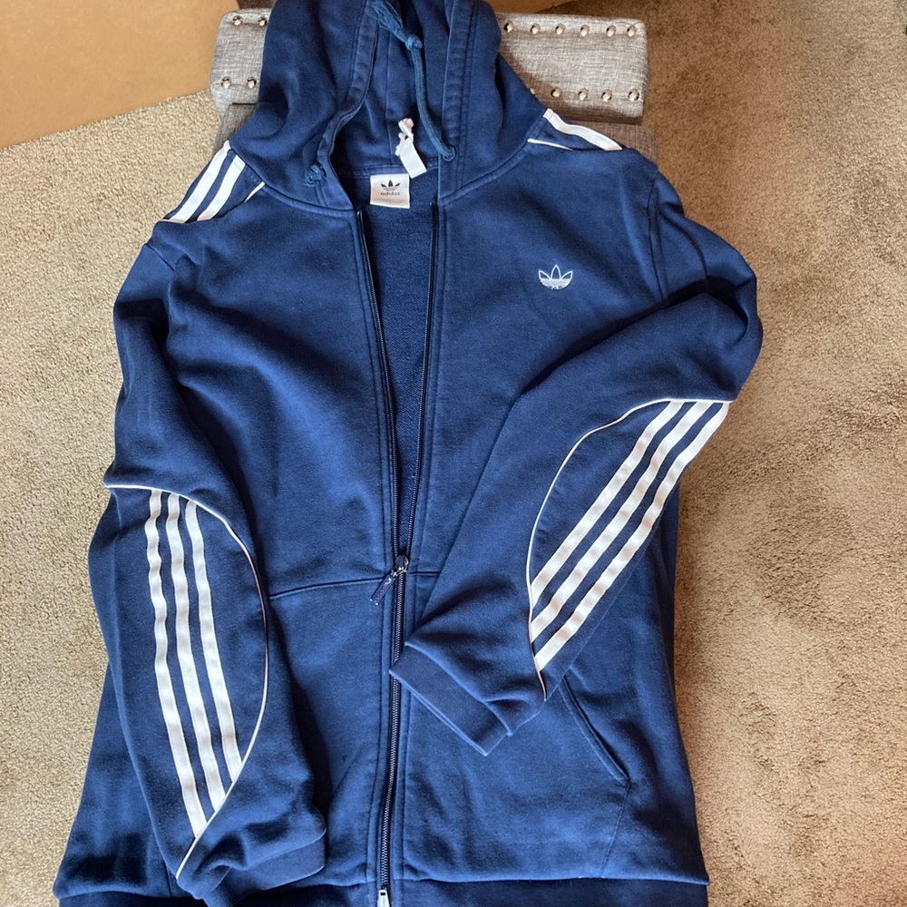 Navy adidas jogging suit